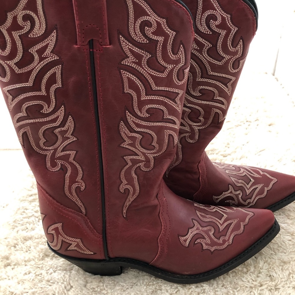 Red cowboy boots
